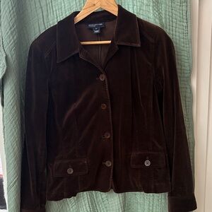 Jones New York Chocolate Brown Corduroy Blazer